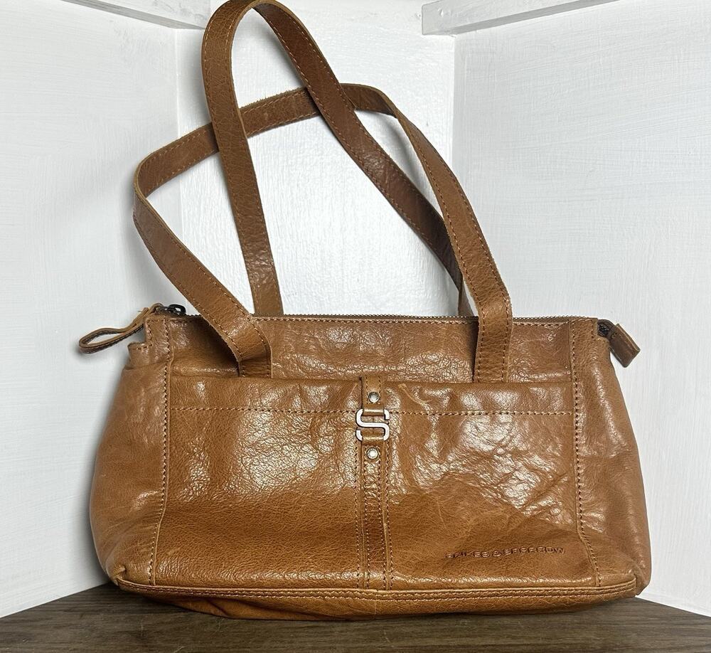 Spikes & Sparrow Retro Brandy Brown Leather Small/Medium Purse